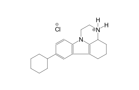 1H-pyrazino[3,2,1-jk]carbazolium, 8-cyclohexyl-2,3,3a,4,5,6-hexahydro-, chloride