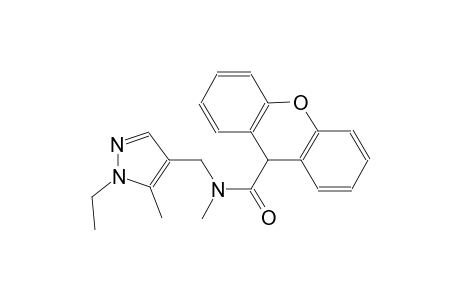 N-[(1-ethyl-5-methyl-1H-pyrazol-4-yl)methyl]-N-methyl-9H-xanthene-9-carboxamide
