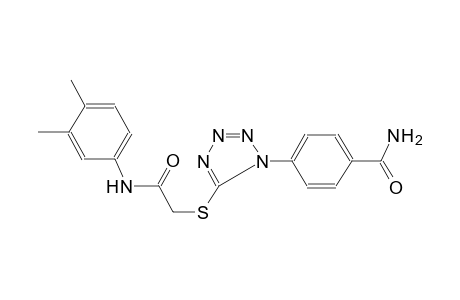 benzamide, 4-[5-[[2-[(3,4-dimethylphenyl)amino]-2-oxoethyl]thio]-1H-tetrazol-1-yl]-