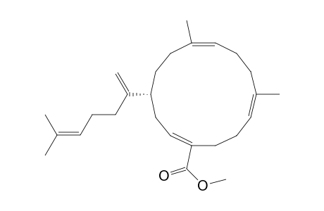 1,7,11-Cyclotetradecatriene-1-carboxylic acid, 7,11-dimethyl-4-(5-methyl-1-methylene-4-hexenyl)-, methyl ester, [R-(Z,Z,E)]-