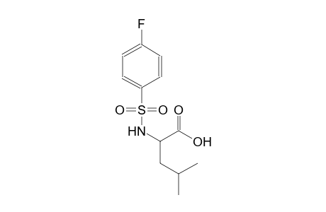 pentanoic acid, 2-[[(4-fluorophenyl)sulfonyl]amino]-4-methyl-, (2S)-