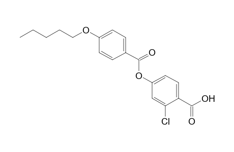 Benzoic acid, 2-chloro-4-[[4-(pentyloxy)benzoyl]oxy]-