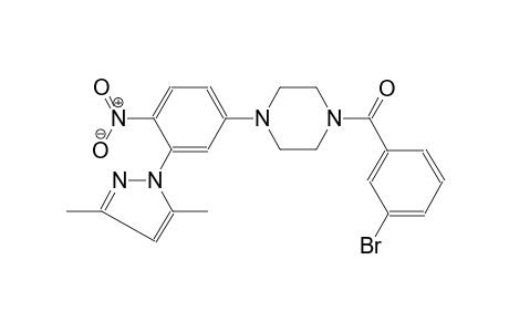 piperazine, 1-(3-bromobenzoyl)-4-[3-(3,5-dimethyl-1H-pyrazol-1-yl)-4-nitrophenyl]-