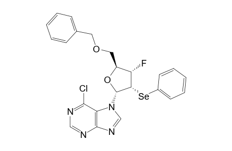 7-(5-O-BENZYL-2,3-DIDEOXY-3-FLUORO-2-PHENYLSELENYL-ALPHA-D-RIBOFURANOSYL)-6-CHLOROPURINE