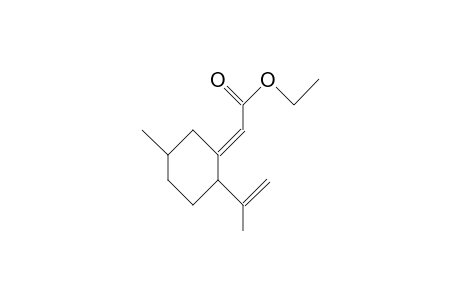 (E)-(2-Isopropenyl-5-methylcyclohexylidene)-acetic acid, ethyl ester