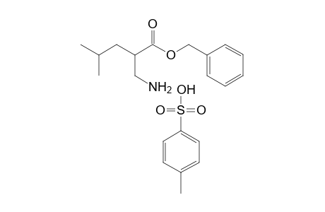 Benzyl 2-(aminomethyl)-4-methylpentanoate-hydrogen p-toluenesulfonate