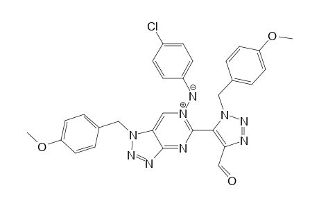 6-[(4-chlorophenyl)imino]-1-(4-methoxybenzyl)-5-[2-(4-methoxybenzyl)-5-formyl-2H-[2,3,4]triazolyl]-5,6-dihydro-1H-[1,2,3]triazolo[4,5-d]pyrimidine