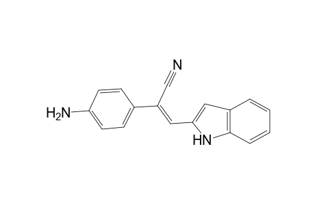 Benzeneacetonitrile, 4-amino-.alpha.-(1H-indol-2-ylmethylene)-
