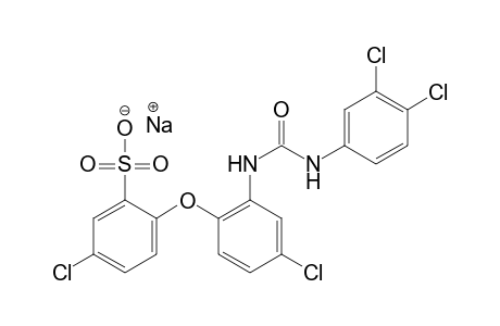5-chloro-2-{4-chloro-2-[3-(3,4-dichlorophenyl)ureido]phenoxy}benenesulfonic acid, sodium salt