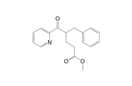 Methyl 4-benzyl-5-oxo-5-(2'-pyridyl) pentanoate