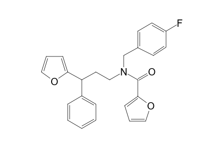 2-Furancarboxamide, N-[(4-fluorophenyl)methyl]-N-[3-(2-furanyl)-3-phenylpropyl]-