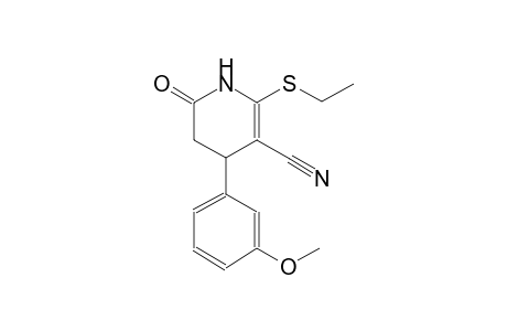 3-pyridinecarbonitrile, 2-(ethylthio)-1,4,5,6-tetrahydro-4-(3-methoxyphenyl)-6-oxo-