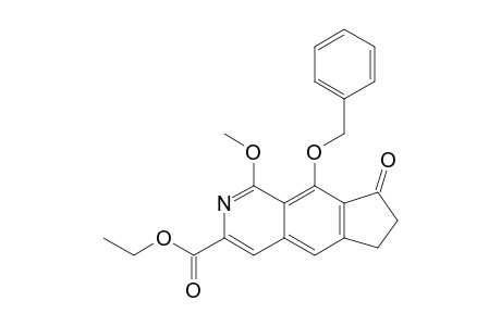 9-(BENZYLOXY)-3-(ETHOXYCARBONYL)-7,8-DIHYDRO-6H-CYCLOPENTA-[G]-ISOQUINOLIN-8-ONE