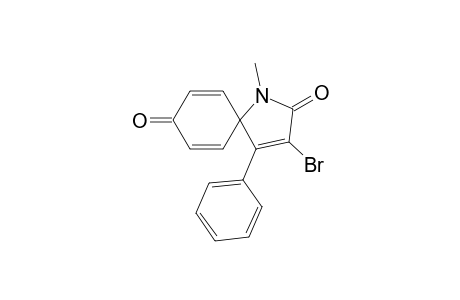 N-methyl-3-bromo-4-phenyl-1-azaspiro[4.5]deca-3,6,9-trien-2,8-dione