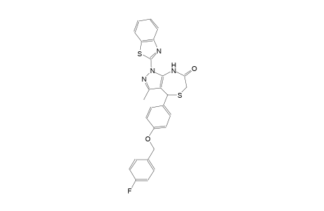 1H-pyrazolo[3,4-e][1,4]thiazepin-7(6H)-one, 1-(2-benzothiazolyl)-4-[4-[(4-fluorophenyl)methoxy]phenyl]-4,8-dihydro-3-methyl-