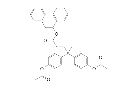 (5-(1,2-diphenylethoxy)-5-oxopentane-2,2-diyl)bis(4,1-phenylene) diacetate