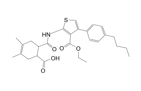 6-({[4-(4-butylphenyl)-3-(ethoxycarbonyl)-2-thienyl]amino}carbonyl)-3,4-dimethyl-3-cyclohexene-1-carboxylic acid