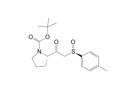 (2S,Rs)-1-(tert-Butoxycarbonyl)-2-(2'-p-tolylsulfinyl)acetylpyrrolidine