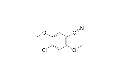 4-chloro-2,5-dimethoxybenzonitrile
