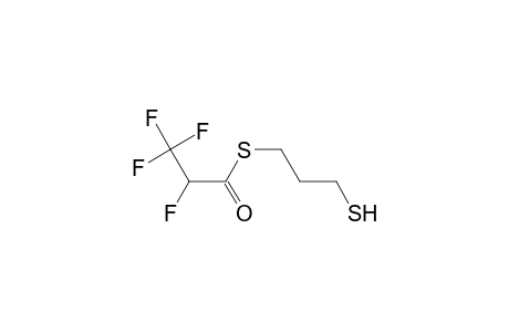 2,3,3,3-tetrafluoropropanethioic acid S-(3-mercaptopropyl) ester