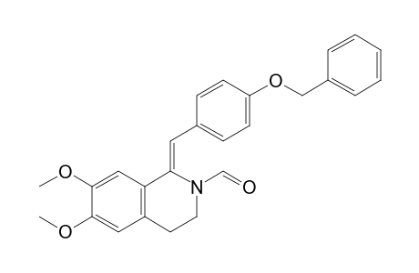 1-(4-Benzyloxybenzylidene)-3,4-dihydro-6,7-dimethoxy-2(1H)-isoquinolinecarboxaldehyde