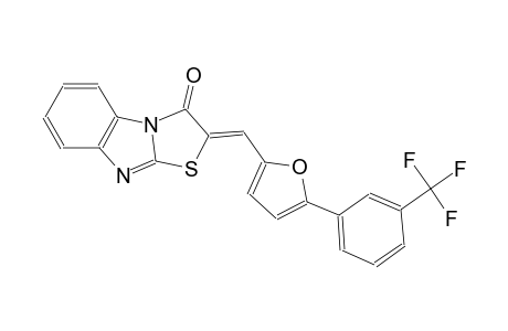 (2Z)-2-({5-[3-(trifluoromethyl)phenyl]-2-furyl}methylene)[1,3]thiazolo[3,2-a]benzimidazol-3(2H)-one
