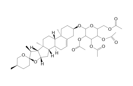 Diosgenin 3-O-.beta.-D-glucopyranoside peracetate
