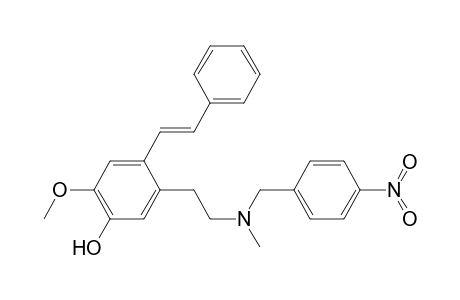 trans-4-Hydroxy-5-methoxy-2-[2-(N-methyl-N-p-nitrobenzylamino)ethyl]stilbene