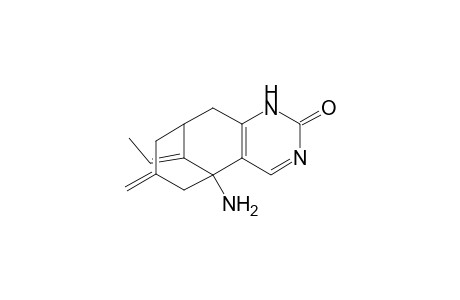 (11E)-(+-)-5-Amino-11-ethylidene-5,6,7,8,9,10-hexahydro-7-methylene-5,9-methanocycloocta[d]pyrimidine-2(1H)-one