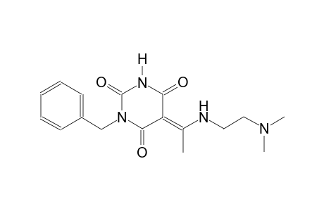 (5E)-1-benzyl-5-(1-{[2-(dimethylamino)ethyl]amino}ethylidene)-2,4,6(1H,3H,5H)-pyrimidinetrione
