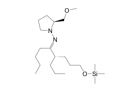 1-Pyrrolidinamine, N-[1-butyl-2-propyl-5-[(trimethylsilyl)oxy]pentylidene]-2-(methoxymethyl)-, [S-[R*,R*-(E)]]-