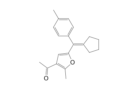 1-(5-(Cyclopentylidene-p-tolylmethyl)-2-methylfuran-3-yl)ethan-1-one