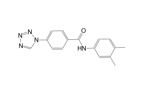 N-(3,4-dimethylphenyl)-4-(1H-tetraazol-1-yl)benzamide