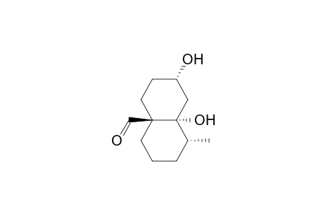 4a(2H)-Naphthalenecarboxaldehyde, octahydro-7,8a-dihydroxy-1-methyl-, (1.alpha.,4a.beta.,7.alpha.,8a.alpha.)-(.+-.)-
