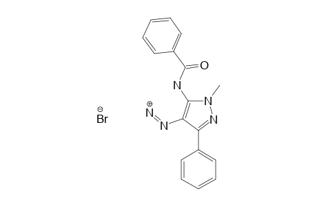1-METHYL-3-PHENYL-5-BENZOYLAMIDOPYRAZOLE-4-DIAZONIUMBROMIDE