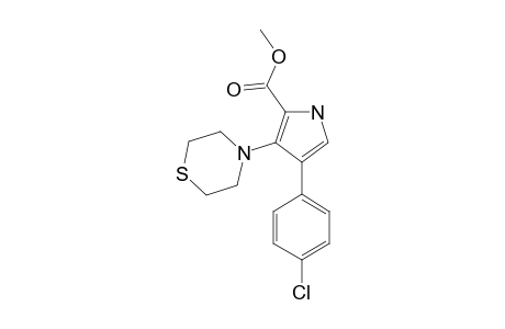 methyl 4-(4-chlorophenyl)-3-thiomorpholin-4-yl-1H-pyrrole-2-carboxylate