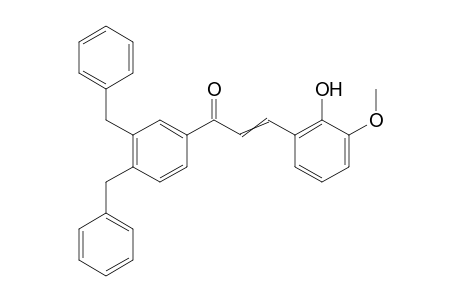 1,2-Dibenzyl-4-[3-(2-hydroxy-3-methoxyphenyl)-1-oxoprop-2-en-1-yl]benzene