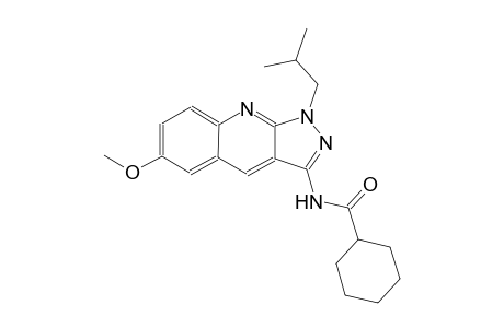 N-(1-isobutyl-6-methoxy-1H-pyrazolo[3,4-b]quinolin-3-yl)cyclohexanecarboxamide