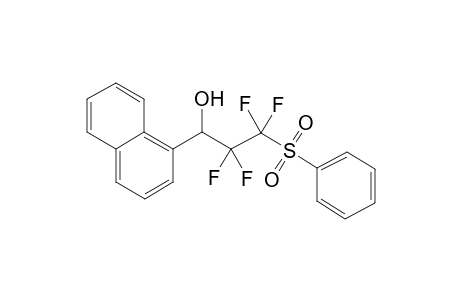 2,2,3,3-Tetrafluoro-1-(naphthalen-1-yl)-3-(phenylsulfonyl)-propan-1-ol