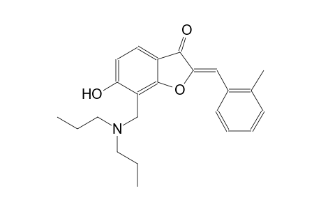 3(2H)-benzofuranone, 7-[(dipropylamino)methyl]-6-hydroxy-2-[(2-methylphenyl)methylene]-, (2Z)-