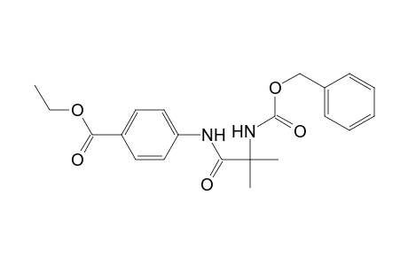 Benzoic acid, 4-[[2-methyl-1-oxo-2-[[(phenylmethoxy)carbonyl]amino]p ropyl]amino]-, ethyl ester