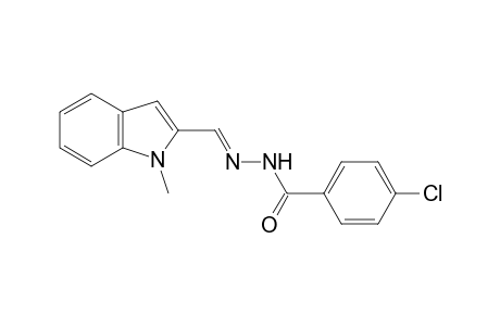 p-chlorobenzoic acid, [(1-methylindol-2-yl)methylene]hydrazide