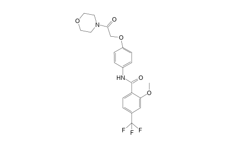 Benzamide, 2-methoxy-N-[4-[2-(4-morpholinyl)-2-oxoethoxy]phenyl]-4-(trifluoromethyl)-