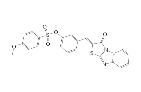3-[(Z)-(3-oxo[1,3]thiazolo[3,2-a]benzimidazol-2(3H)-ylidene)methyl]phenyl 4-methoxybenzenesulfonate