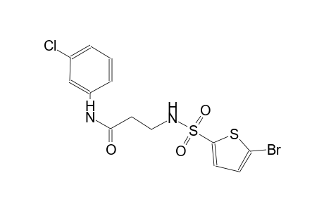 3-{[(5-bromo-2-thienyl)sulfonyl]amino}-N-(3-chlorophenyl)propanamide