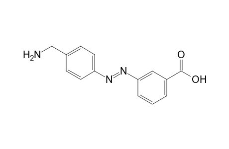 3-{[(4-Aminomethyl)phenyl]diazenyl}benzoic Acid