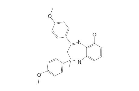 6-HYDROXY-2,4-BIS-(4-METHOXYPHENYL)-2-METHYL-2,3-DIHYDRO-1-H-1,5-BENZODIAZEPINE