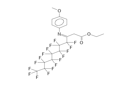 ETHYL (E)-3-(4-METHOXYPHENYL)IMINO-3-PERFLUOROOCTYLPROPANOATE