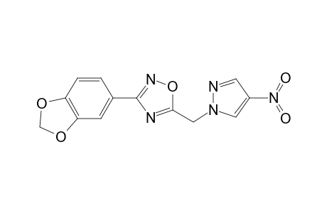 1,2,4-Oxadiazole, 3-(1,3-benzodioxol-5-yl)-5-[(4-nitro-1H-pyrazol-1-yl)methyl]-
