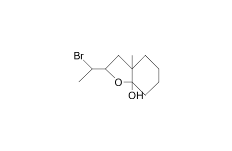 2-(1-Bromo-ethyl)-7a-hydroxy-3a-methyl-2,3,3a,4, 5,6,7,7a-octahydro-benzofuran